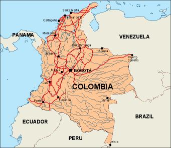 colombia_geografia | Mapas Murales Mexico y el mundo