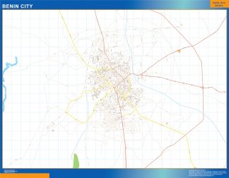 Mapa Benin City en Nigeria