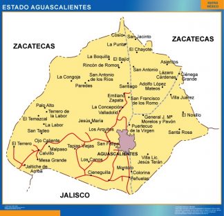 Mapa Estado Aguascalientes