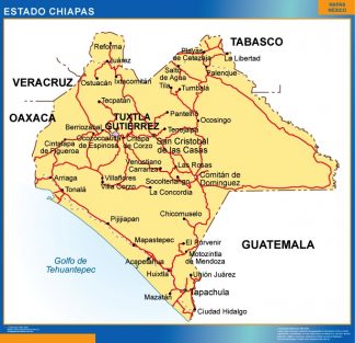 Mapa Estado Chiapas