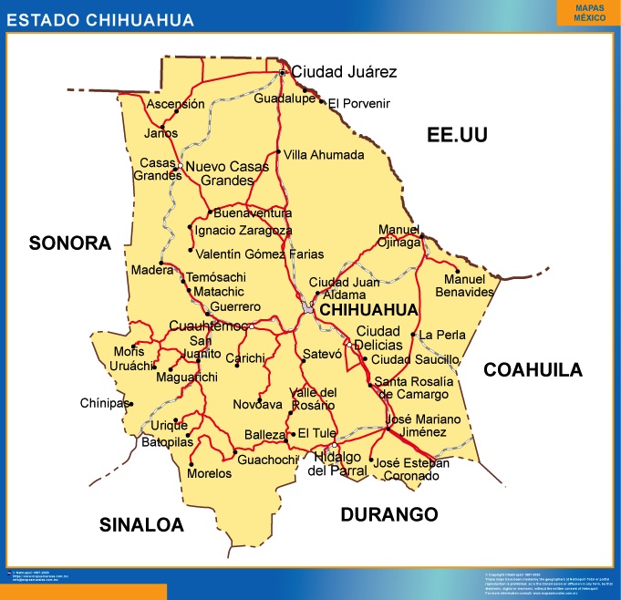 Mapa Estado Chihuahua