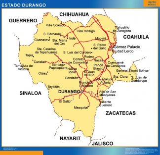Mapa Estado Durango