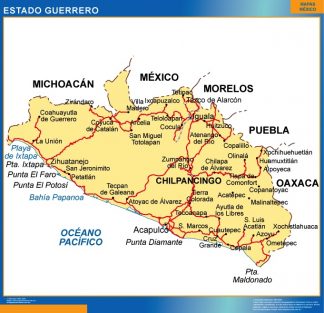 Mapa Estado Guerrero