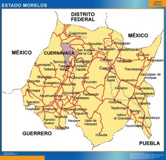 Mapa Estado Morelos