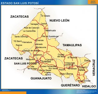 Mapa Estado San Luis Potosi
