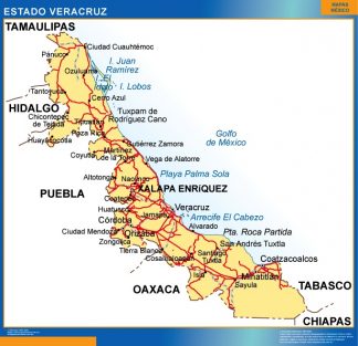 Mapa Estado Veracruz